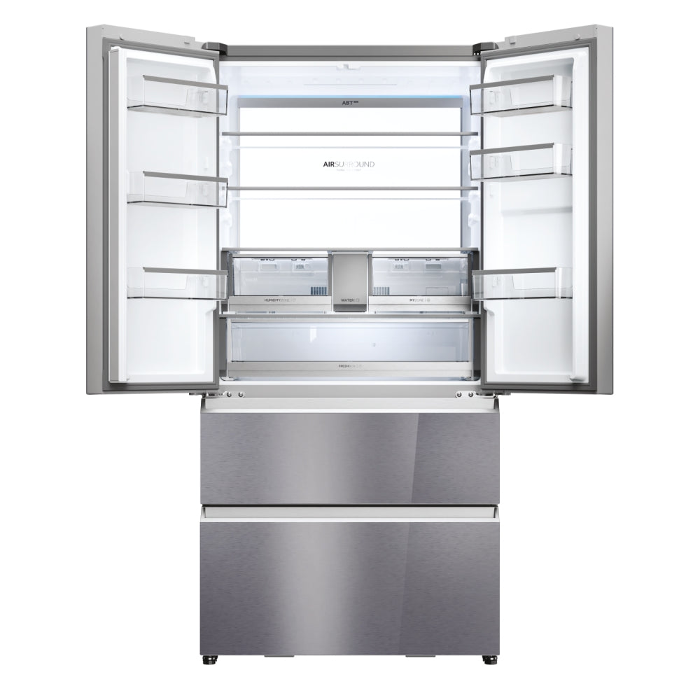 Haier HFR79F19EFGK(UK) Series 7 90cm Multi-Door Fridge Freezer with 10 Year Warranty-Sapphire Glass