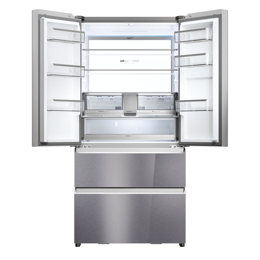 Haier HFR79F19EFGK(UK) Series 7 90cm Multi-Door Fridge Freezer with 10 Year Warranty-Sapphire Glass