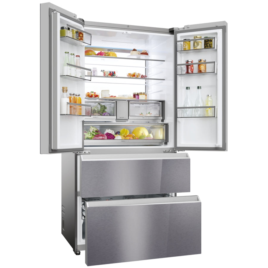 Haier HFR79F19EFGK(UK) Series 7 90cm Multi-Door Fridge Freezer with 10 Year Warranty-Sapphire Glass