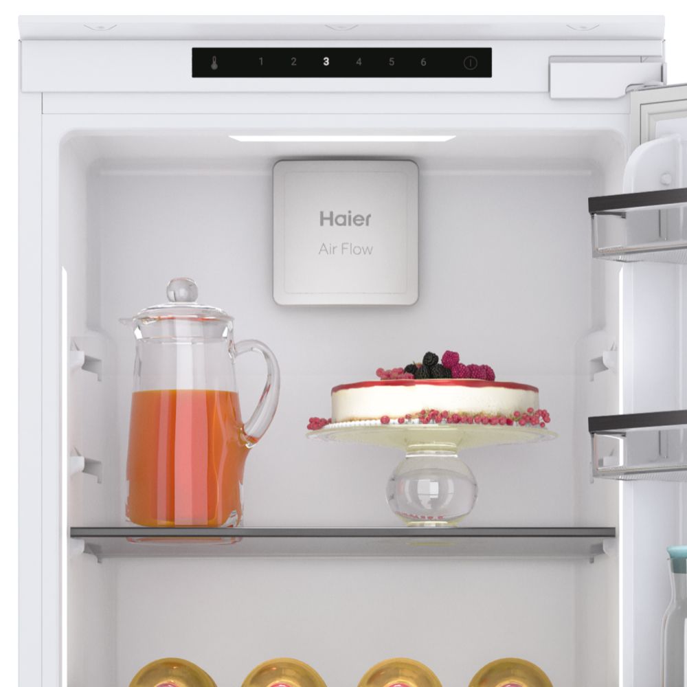 Haier HAMS518EWK 177cm Tall Built-in Larder Fridge-White