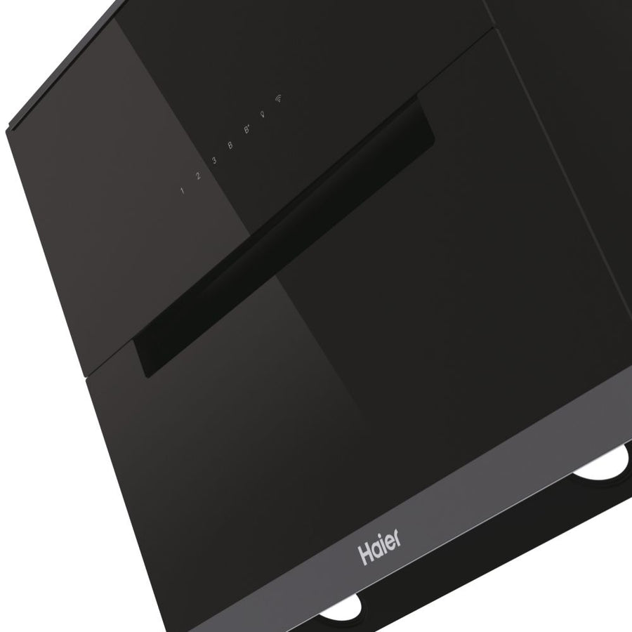 CLEARANCE Haier HADG6DS46BWIFI 60cm Angled Glass Chimney Wall Mounted