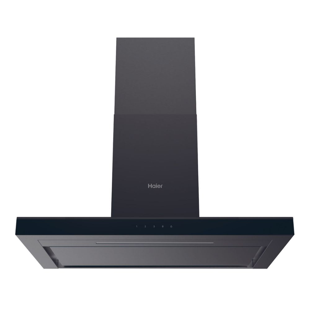 Haier HATS9CBS4B 90cm T-shaped Wall Mounted cooker hood-Black Finish