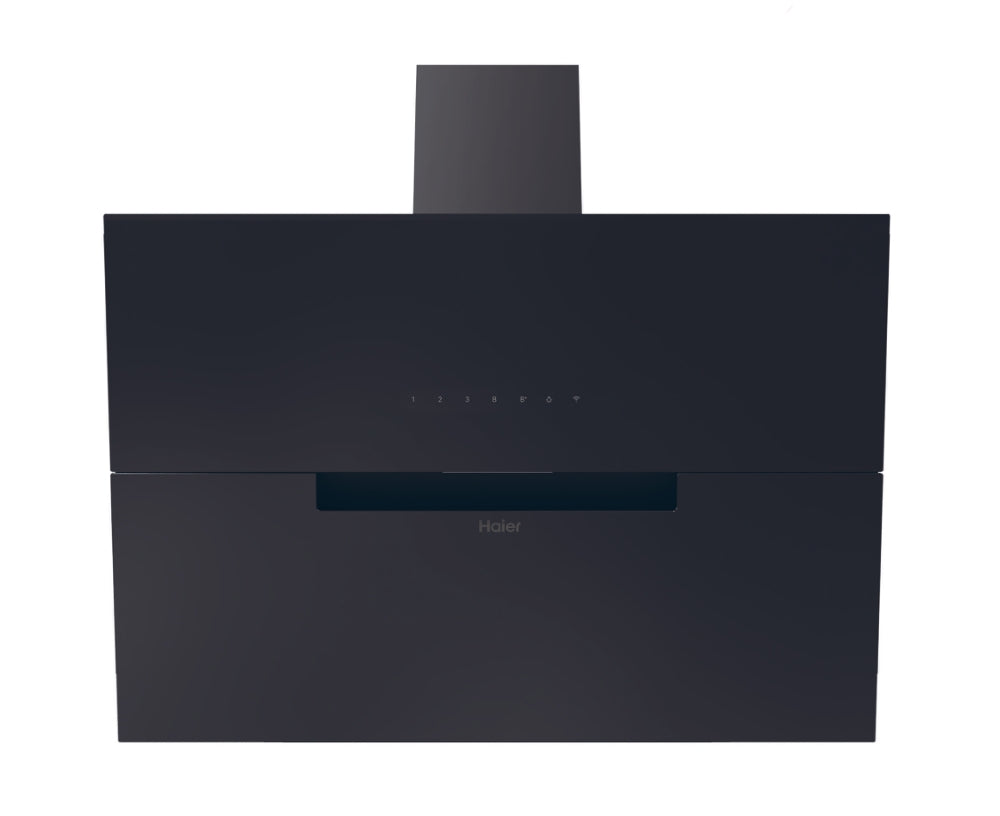 Haier HADG9CBS4BWIFI 90cm Wall Mounted Angled Cooker Hood- Black