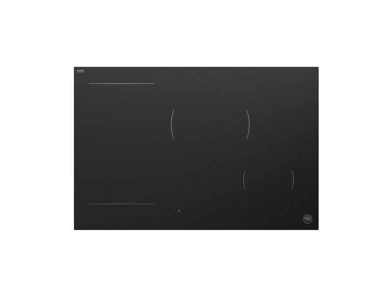 Bertazzoni P784I1M30QP 78 cm Induction Hob, 4 cooking zones, hidden white LED slider, black matt Modern Series-Black