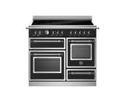 Bertazzoni HER105I3ENET2 100 cm induction top, electric triple oven Heritage Series- Black
