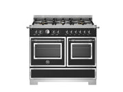 Bertazzoni HER106L2ENET2 100 cm 6-burner electric double oven Heritage Series-Black