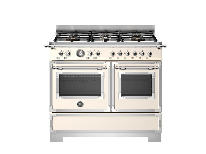 Bertazzoni HER106L2EAVT2 100 cm 6-burner electric double oven Heritage Series-Avorio