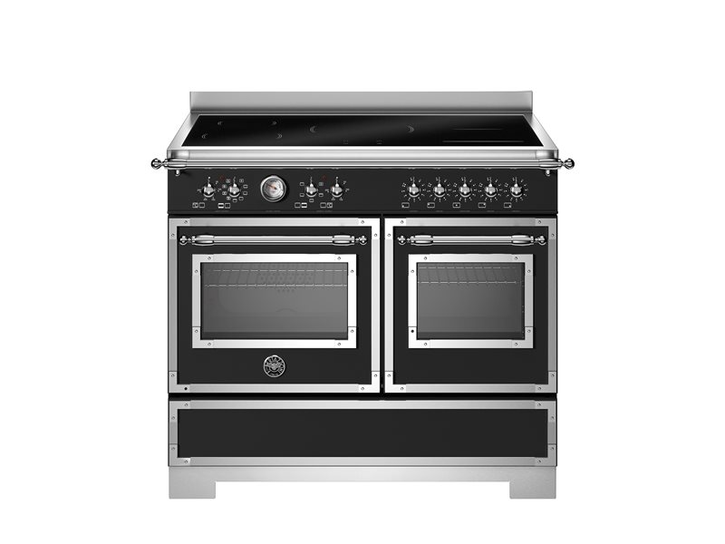 Bertazzoni HER105I2ENET2 100 cm induction top, electric double oven Heritage Series-Black