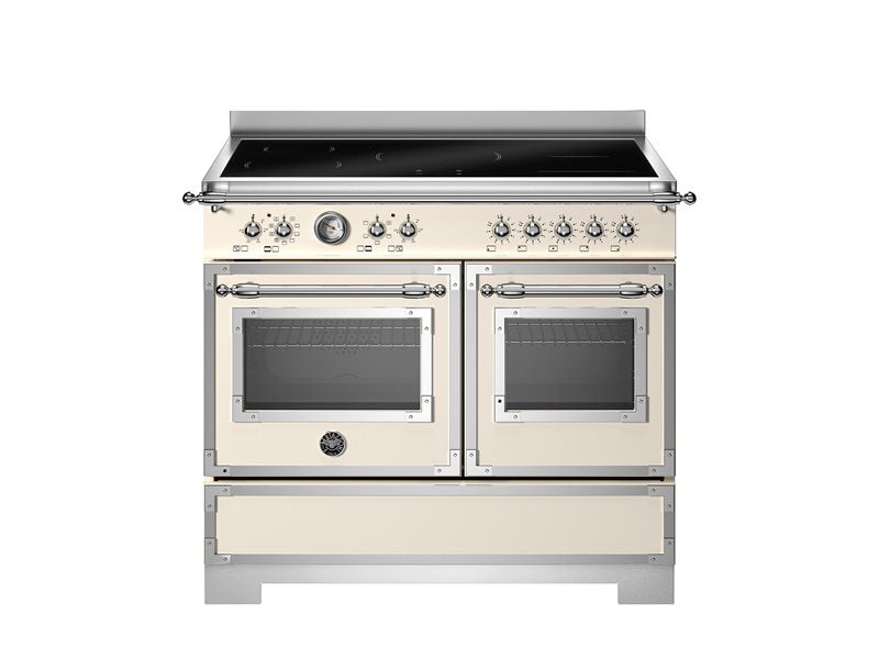 Bertazzoni HER105I2EAVT2 100 cm induction top, electric double oven Heritage Series-Avorio