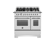 Bertazzoni HER96L2EXT2 90 cm 6-burner electric double oven Heritage Series-Stainless Steel