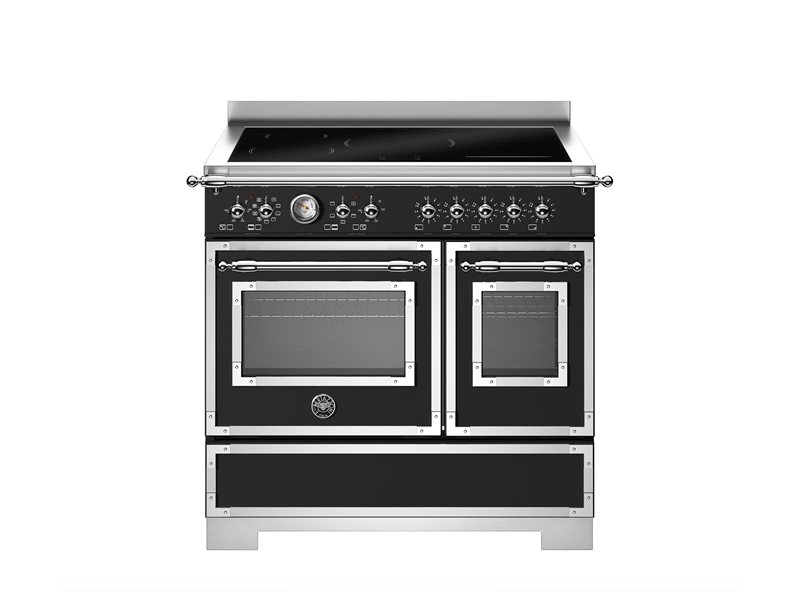 Bertazzoni HER95I2ENET2 90 cm induction top electric double oven Heritage Series-Black