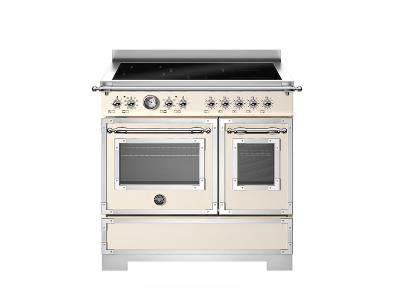 Bertazzoni HER95I2EAVT2 90 cm induction top electric double oven Heritage Series-Avorio