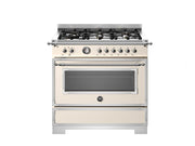 Bertazzoni HER96L1EAVT2 90 cm 6-Burner, Electric Oven Heritage Series-Avorio
