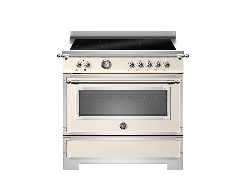 Bertazzoni HER95I1EAVT2 90cm induction top, electric oven Heritage Series-Avorio