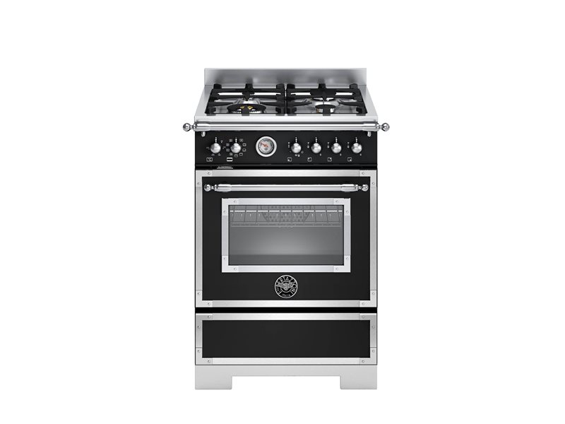 Bertazzoni HER64L1ENET2 60 cm 4-burner electric oven Heritage Series-Black