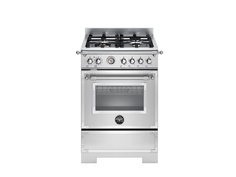 Bertazzoni HER64L1EXT2 60 cm 4-burner electric oven Heritage Series-Stainless Steel