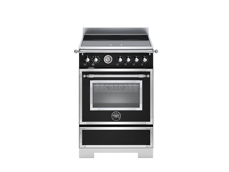 Bertazzoni HER64I1ENET2 60 cm induction top electric oven Heritage Series- Black