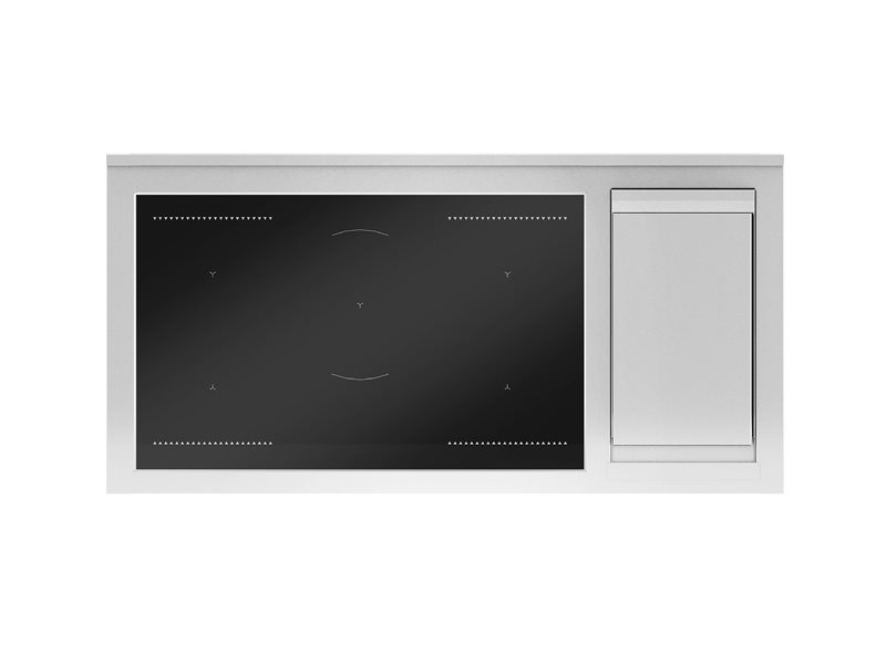 Bertazzoni PRO125I2EGIT2 120 cm induction top + griddle, electric double oven Professional Series-Yellow