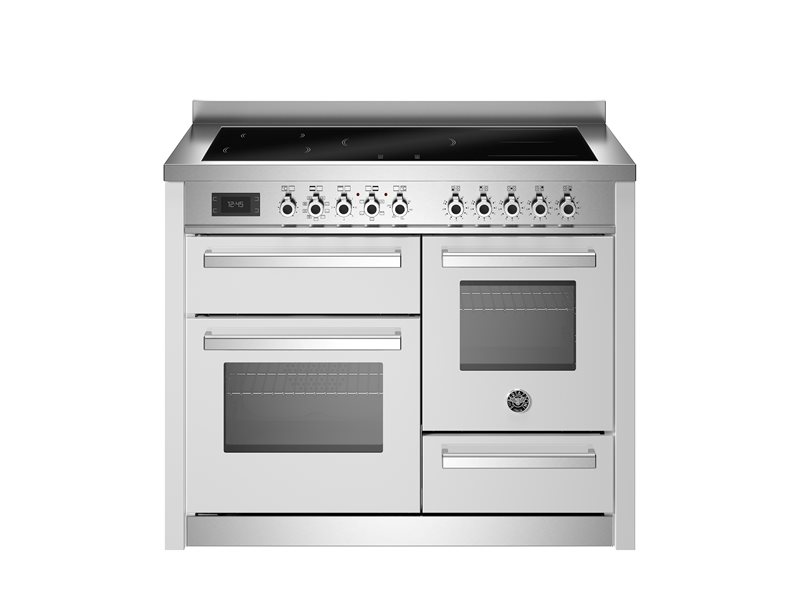 Bertazzoni  PRO115I3EBIT2 110 cm induction top electric triple oven Professional Series- White