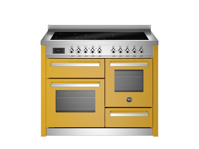 Bertazzoni  PRO115I3EGIT2 110 cm induction top electric triple oven Professional Series- Yellow