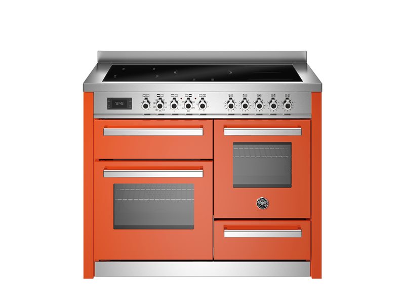 Bertazzoni  PRO115I3EART2 110 cm induction top electric triple oven Professional Series- Orange