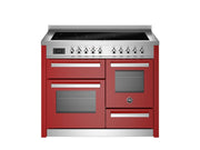 Bertazzoni  PRO115I3EROT2 110 cm induction top electric triple oven Professional Series- Red