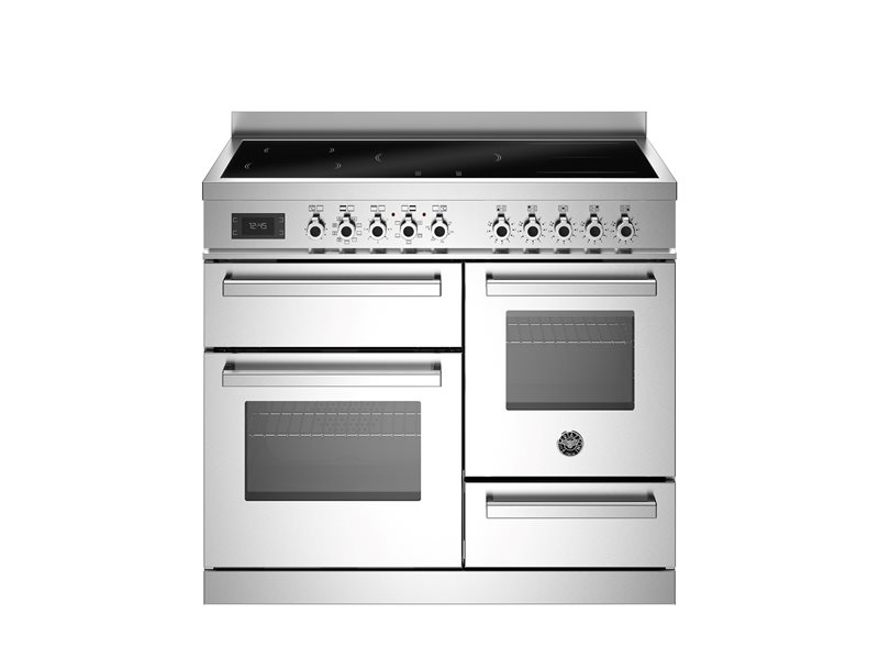Bertazzoni PRO105I3EXT2 100 cm induction top electric triple oven Professional Series-Stainless Steel