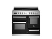 Bertazzoni PRO105I3ENET2 100 cm induction top electric triple oven Professional Series- Black