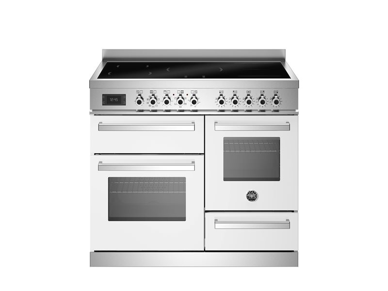 Bertazzoni PRO105I3EBIT2 100 cm induction top electric triple oven Professional Series- White