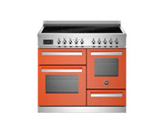 Bertazzoni PRO105I3EART2 100 cm induction top electric triple oven Professional Series- Orange