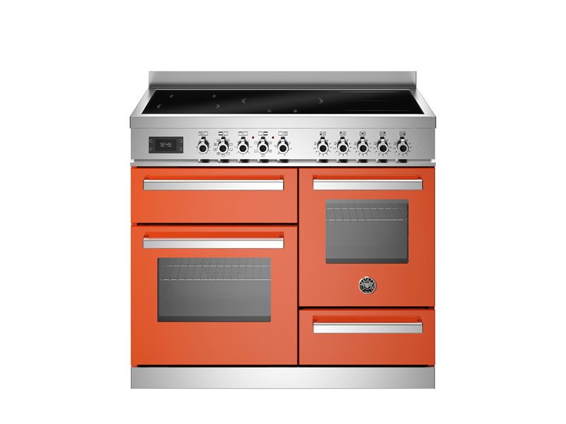 Bertazzoni PRO105I3EART2 100 cm induction top electric triple oven Professional Series- Orange
