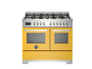 Bertazzoni PRO106L2EGIT2 100 cm 6-burner electric double oven Professional Series-Yellow