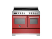 Bertazzoni PRO105I2EROT2 100 cm induction top electric double oven Professional Series-Red