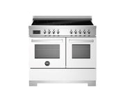 Bertazzoni PRO105I2EBIT2 100 cm induction top electric double oven Professional Series-White