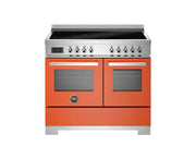 Bertazzoni PRO105I2EART2 100 cm induction top electric double oven Professional Series-Orange