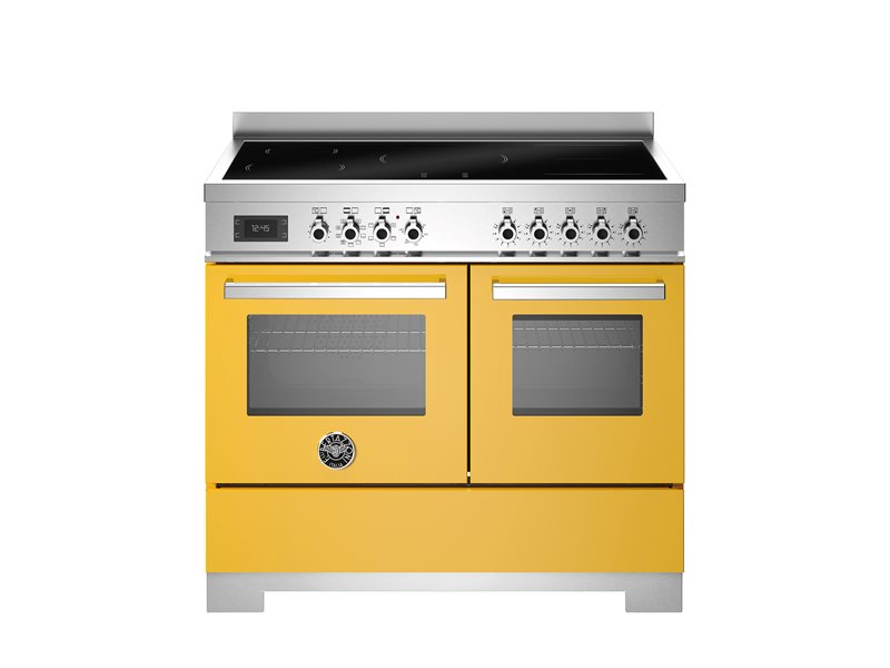 Bertazzoni PRO105I2EGIT2 100 cm induction top electric double oven Professional Series-Yellow