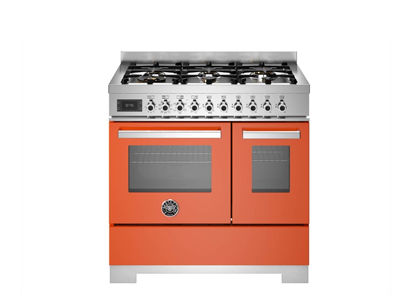 Bertazzoni PRO96L2EART2 90 cm 6-burner electric double oven Professional Series-Orange