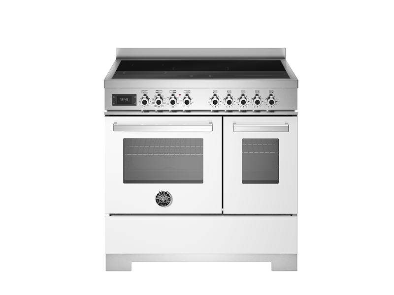 Bertazzoni PRO95I2EBIT2 90 cm induction top electric double oven Professional Series-White