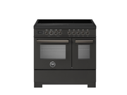 Bertazzoni PRO95I2ECAT2 90 cm induction top electric double oven Professional Series-Carbonio