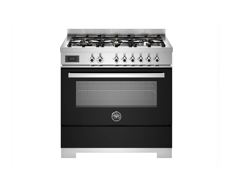Bertazzoni PRO96L1ENET2 90 cm 6-Burner, Electric Oven Professional Series-Black