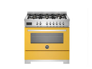 Bertazzoni PRO96L1EGIT2 90 cm 6-Burner, Electric Oven Professional Series-Yellow