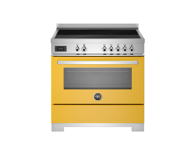 Bertazzoni PRO95I1EGIT2 90 cm induction top, Electric Oven Professional Series-Yellow
