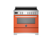 Bertazzoni PRO95I1EART2 90 cm induction top, Electric Oven Professional Series-Orange