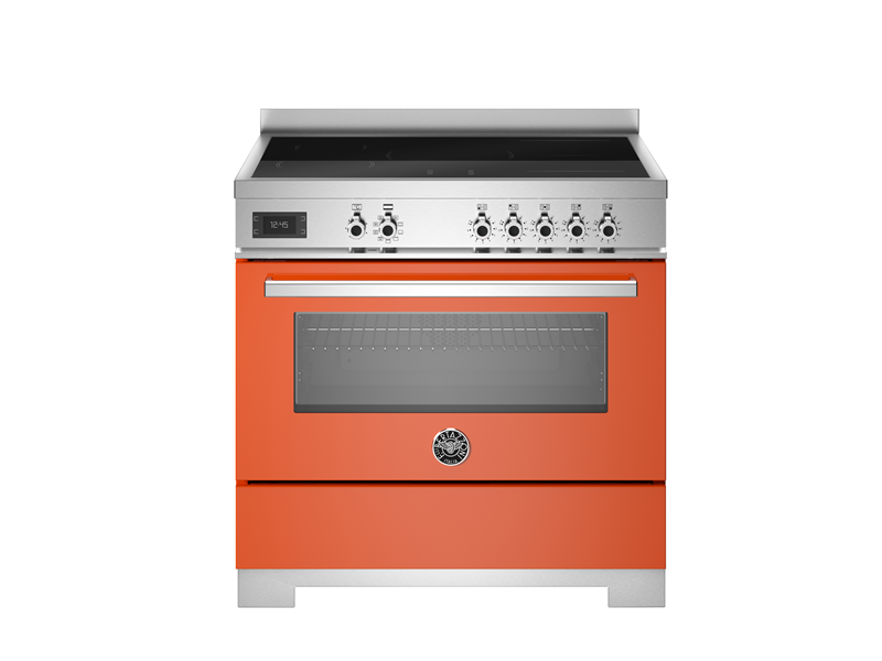 Bertazzoni PRO95I1EART2 90 cm induction top, Electric Oven Professional Series-Orange