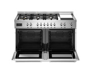 Bertazzoni PRO126G2EBIT2 120 cm 6-burner + griddle, Electric Double Oven Professional Series- White