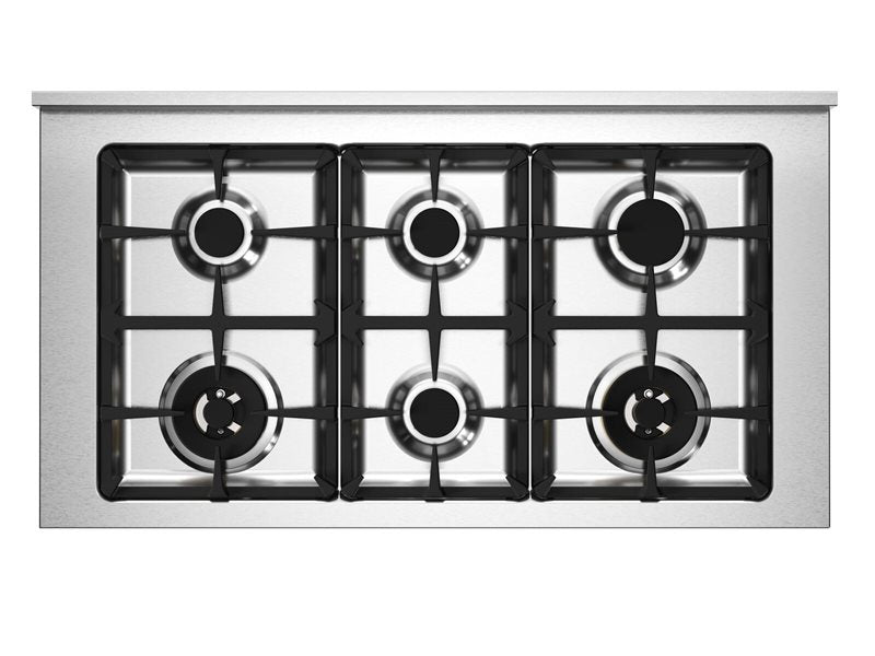 Bertazzoni PRO116L3EROT2 110 cm 6-burner electric triple oven Professional Series-Red