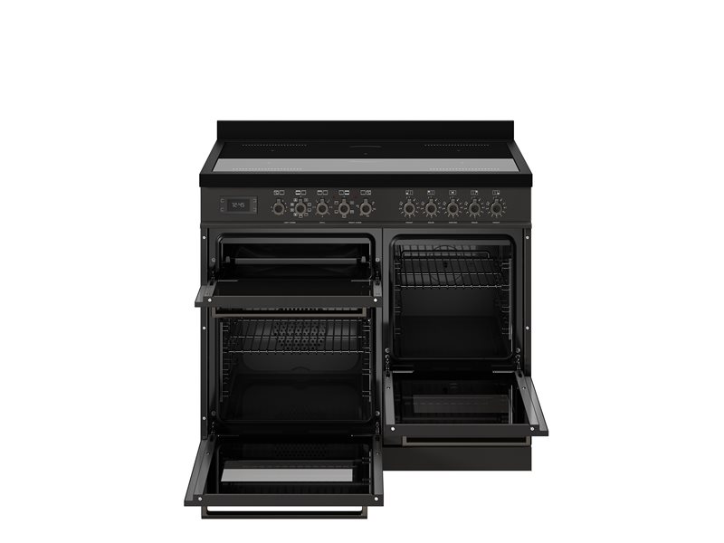 Bertazzoni PRO105I3ECAT2 100 cm induction top electric triple oven Professional Series-Carbonio