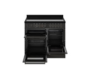 Bertazzoni PRO105I3ECAT2 100 cm induction top electric triple oven Professional Series-Carbonio