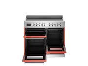 Bertazzoni PRO105I3EART2 100 cm induction top electric triple oven Professional Series- Orange