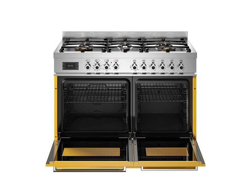 Bertazzoni PRO106L2EGIT2 100 cm 6-burner electric double oven Professional Series-Yellow